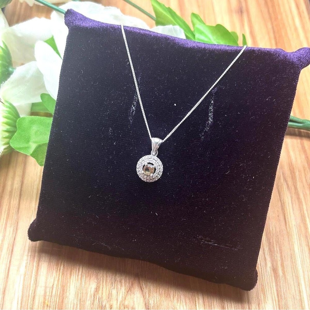 925 Sterling Silver Turkish Zultanite Necklace Wedding Jewelry for Women, NEW - Picture 2 of 7